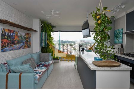 Sala de apartamento para alugar com 2 quartos, 55m² em Vila Anastácio, São Paulo