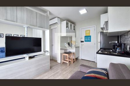 Sala/Cozinha de apartamento para alugar com 1 quarto, 36m² em Barra Funda, São Paulo