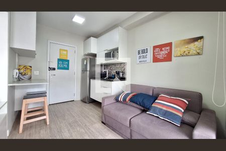 Sala/Cozinha de apartamento para alugar com 1 quarto, 36m² em Barra Funda, São Paulo