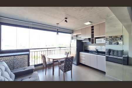 Sala/Cozinha de kitnet/studio para alugar com 1 quarto, 33m² em Bom Retiro, São Paulo