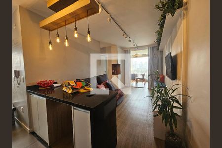 Sala/Cozinha de apartamento para alugar com 2 quartos, 65m² em Campo Belo, São Paulo