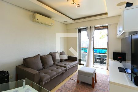 Sala  de apartamento à venda com 2 quartos, 72m² em Vila Andrade, São Paulo