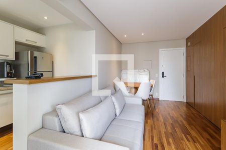 Sala de apartamento para alugar com 1 quarto, 48m² em Moema, São Paulo