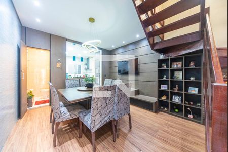 Sala de Jantar de casa de condomínio à venda com 3 quartos, 150m² em Parque Sao Vicente, Santo André