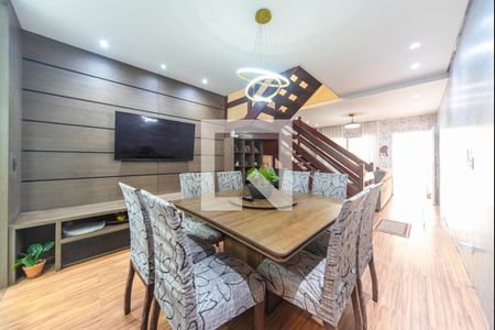 Sala de Jantar de casa de condomínio à venda com 3 quartos, 150m² em Parque Sao Vicente, Santo André
