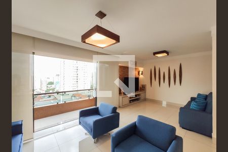 Sala de Estar de apartamento à venda com 3 quartos, 162m² em Santo Antônio, São Caetano do Sul