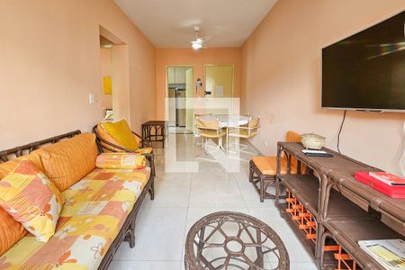 Sala de apartamento para alugar com 2 quartos, 70m² em Vila Julia, Guarujá
