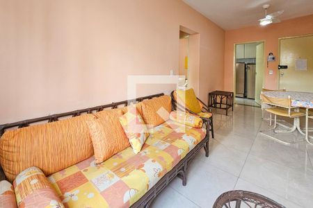 Sala de apartamento para alugar com 2 quartos, 70m² em Vila Julia, Guarujá