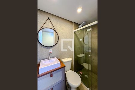 Banheiro de apartamento para alugar com 1 quarto, 25m² em Vila Prudente, São Paulo