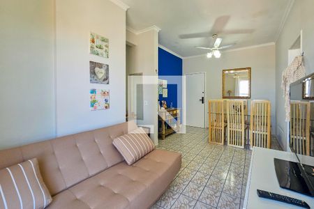 Sala de apartamento para alugar com 1 quarto, 71m² em Jardim Virginia, Guarujá