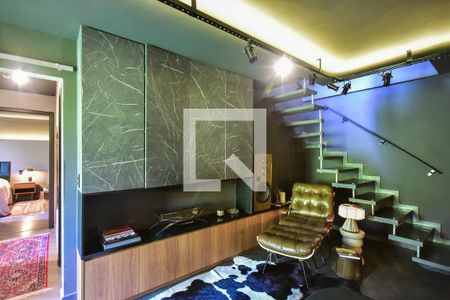 Sala de apartamento à venda com 1 quarto, 120m² em Paraíso do Morumbi, São Paulo