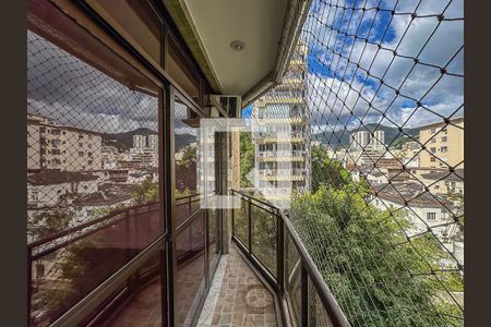 Varanda da Sala de apartamento para alugar com 3 quartos, 100m² em Laranjeiras, Rio de Janeiro