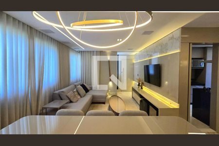 Sala  de apartamento à venda com 3 quartos, 110m² em Santo Antônio, Belo Horizonte