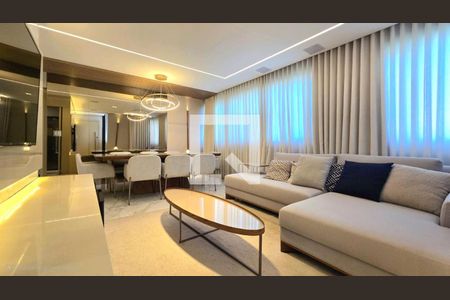 Sala  de apartamento à venda com 3 quartos, 110m² em Santo Antônio, Belo Horizonte