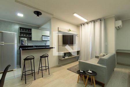 Sala  de apartamento para alugar com 1 quarto, 45m² em Jardim America, Sorocaba