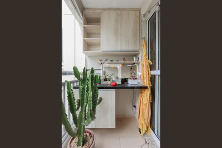 Varanda da Sala de apartamento para alugar com 2 quartos, 58m² em Parque Reboucas, São Paulo