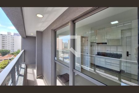 Varanda da Sala/Cozinha de kitnet/studio para alugar com 1 quarto, 30m² em Pompeia, São Paulo