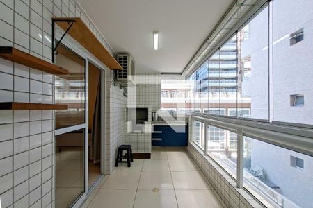 Sacada Sala de apartamento para alugar com 1 quarto, 59m² em Canto do Forte, Praia Grande