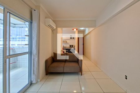 Sala de apartamento para alugar com 1 quarto, 59m² em Canto do Forte, Praia Grande