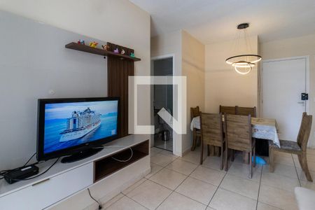 Sala de apartamento para alugar com 2 quartos, 88m² em Vila Assuncao, Praia Grande
