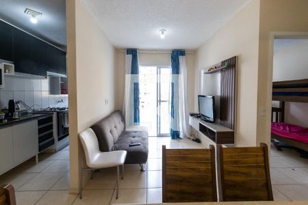 Sala de apartamento para alugar com 2 quartos, 88m² em Vila Assuncao, Praia Grande