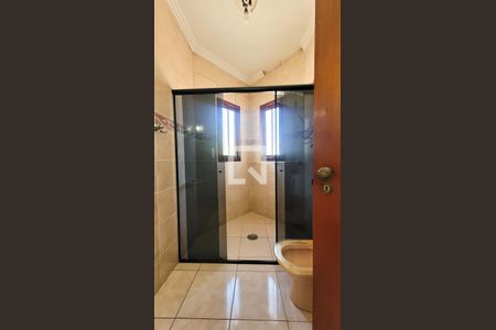 Banheiro da Suíte de casa à venda com 4 quartos, 136m² em Bosque de Barão Geraldo, Campinas