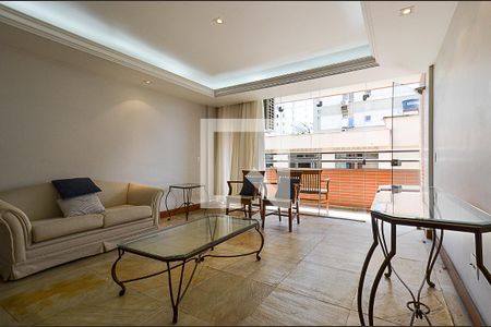 Sala de Estar de apartamento para alugar com 3 quartos, 190m² em Lourdes, Belo Horizonte