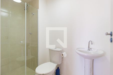 Banheiro de apartamento para alugar com 1 quarto, 27m² em Belenzinho, São Paulo