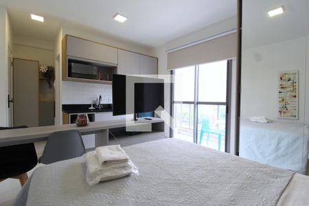 Sala/Quarto de kitnet/studio à venda com 1 quarto, 25m² em Indianópolis, São Paulo