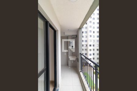 Sacada da Sala/Cozinha de apartamento para alugar com 2 quartos, 38m² em Residencial Parque da Fazenda, Campinas