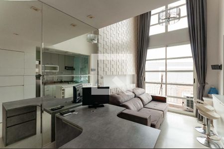 Sala de apartamento à venda com 1 quarto, 50m² em Pompeia, São Paulo