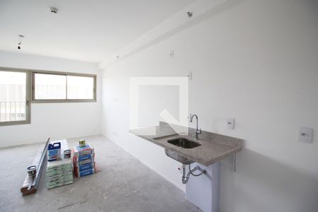 Cozinha de kitnet/studio à venda com 1 quarto, 25m² em Indianópolis, São Paulo