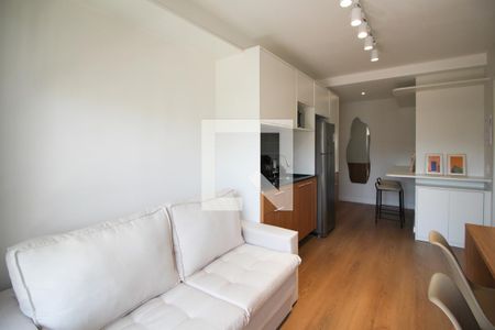 Sala  de apartamento para alugar com 1 quarto, 33m² em Moema, São Paulo
