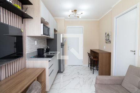 Sala - Cozinha de apartamento para alugar com 1 quarto, 24m² em Vila Butantã, São Paulo