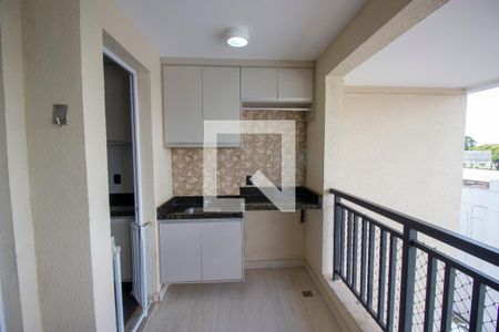 Varanda da Sala/Cozinha de apartamento para alugar com 2 quartos, 49m² em  Taguatinga Sul, Brasília