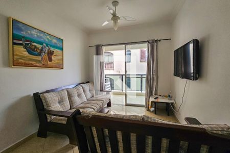 Sala de apartamento para alugar com 3 quartos, 90m² em Jardim Belmar, Guarujá