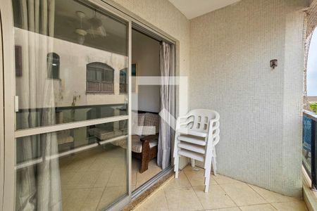Varanda da Sala de apartamento para alugar com 3 quartos, 90m² em Jardim Belmar, Guarujá