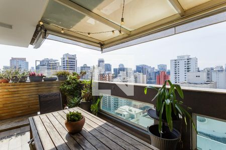 Varanda da Sala de apartamento para alugar com 1 quarto, 92m² em Vila Olímpia, São Paulo