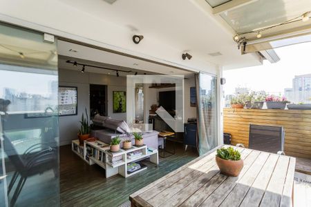 Varanda da Sala de apartamento para alugar com 1 quarto, 92m² em Vila Olímpia, São Paulo