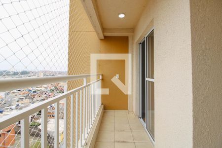 Varanda da Sala/Cozinha de apartamento para alugar com 2 quartos, 44m² em Jardim Record, Taboão da Serra