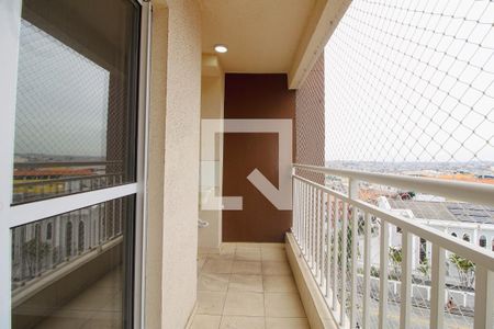 Varanda da Sala/Cozinha de apartamento para alugar com 2 quartos, 44m² em Jardim Record, Taboão da Serra