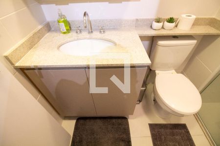 Banheiro Social de kitnet/studio para alugar com 1 quarto, 30m² em Campo Belo, São Paulo