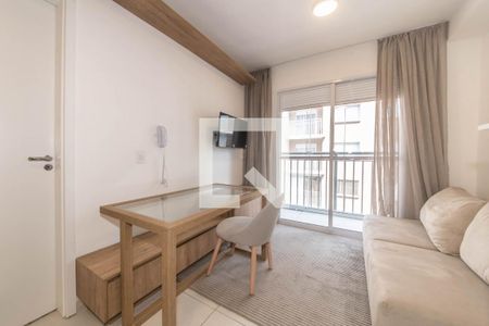 Sala de apartamento para alugar com 1 quarto, 28m² em Jardim Caravelas, São Paulo