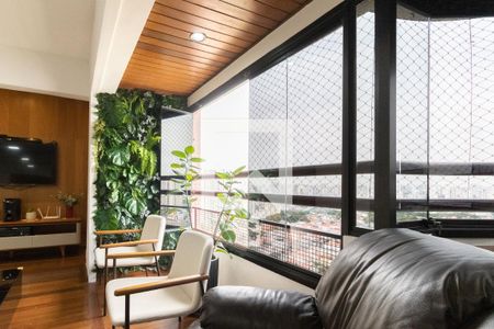 Varanda da Sala de apartamento à venda com 3 quartos, 124m² em Vila Santo Estéfano, São Paulo