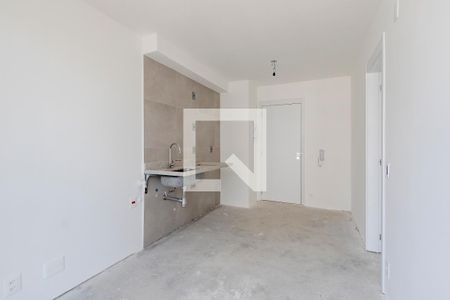 Sala/ Cozinha de apartamento à venda com 1 quarto, 30m² em Campo Belo, São Paulo