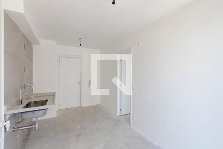 Sala/ Cozinha de apartamento à venda com 1 quarto, 30m² em Campo Belo, São Paulo