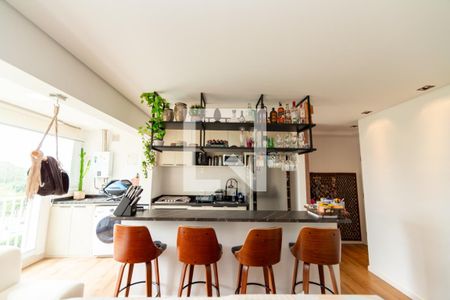 Sala_Cozinha - Conjugada de apartamento para alugar com 1 quarto, 55m² em Alphaville Empresarial, Barueri