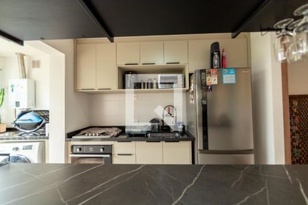 Sala_Cozinha - Conjugada de apartamento para alugar com 1 quarto, 55m² em Alphaville Empresarial, Barueri