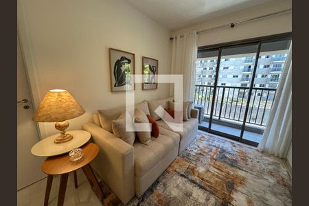 Sala de apartamento para alugar com 1 quarto, 52m² em Alphaville Industrial, Barueri