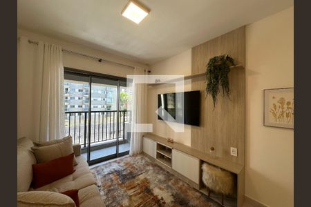 Sala de apartamento para alugar com 1 quarto, 52m² em Alphaville Industrial, Barueri